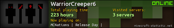 WarriorCreeper6 userbar 560x90