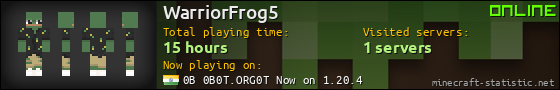 WarriorFrog5 userbar 560x90