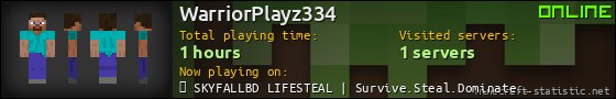 WarriorPlayz334 userbar 560x90