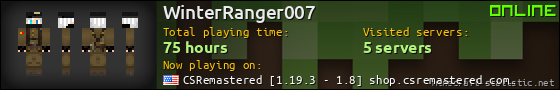 WinterRanger007 userbar 560x90