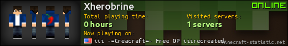 Xherobrine userbar 560x90