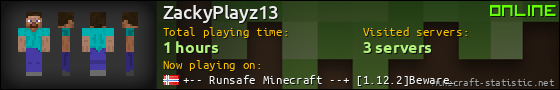 ZackyPlayz13 userbar 560x90