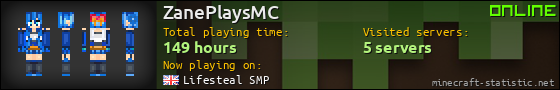 ZanePlaysMC userbar 560x90