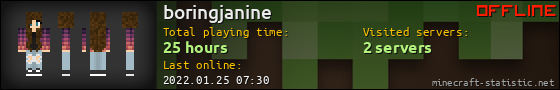 boringjanine userbar 560x90