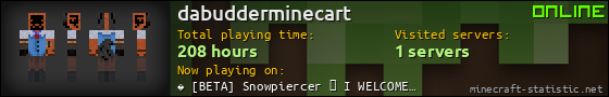 dabudderminecart userbar 560x90