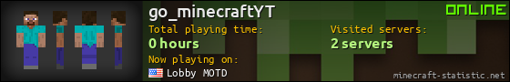 go_minecraftYT userbar 560x90