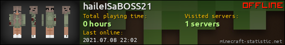 haileISaBOSS21 userbar 560x90