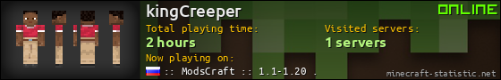 kingCreeper userbar 560x90