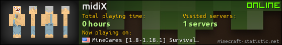 midiX userbar 560x90
