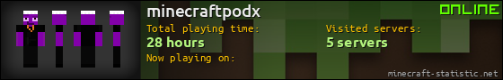 minecraftpodx userbar 560x90