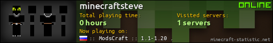 minecraftsteve userbar 560x90