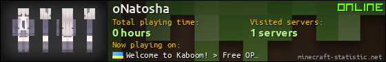 oNatosha userbar 560x90