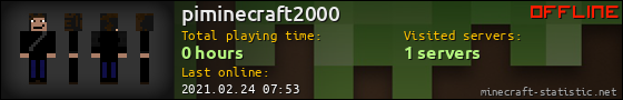 piminecraft2000 userbar 560x90