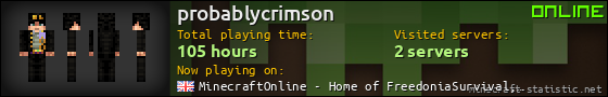 probablycrimson userbar 560x90