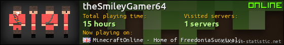 theSmileyGamer64 userbar 560x90