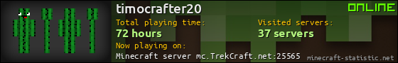 timocrafter20 userbar 560x90