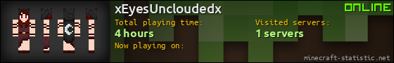 xEyesUncloudedx userbar 560x90