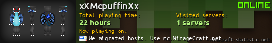 xXMcpuffinXx userbar 560x90