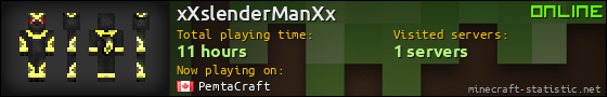 xXslenderManXx userbar 560x90