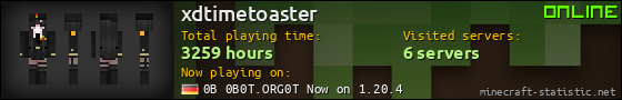 xdtimetoaster userbar 560x90