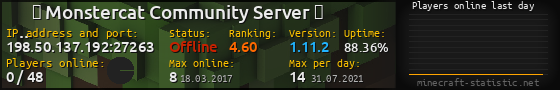 Userbar 560x90 with online players chart for server 198.50.137.192:27263