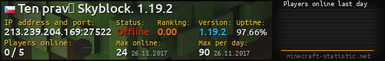 Userbar 560x90 with online players chart for server 213.239.204.169:27522