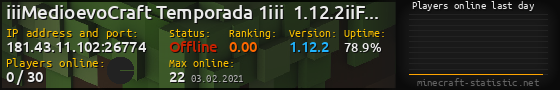 Userbar 560x90 with online players chart for server 181.43.11.102:26774
