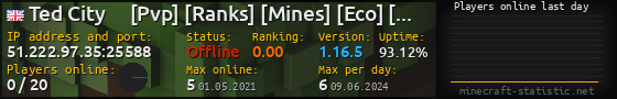 Userbar 560x90 with online players chart for server 51.222.97.35:25588