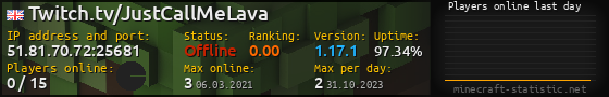 Userbar 560x90 with online players chart for server 51.81.70.72:25681
