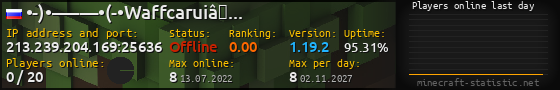 Userbar 560x90 with online players chart for server 213.239.204.169:25636