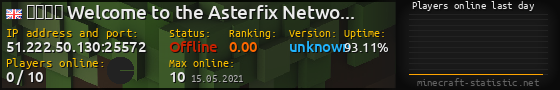 Userbar 560x90 with online players chart for server 51.222.50.130:25572