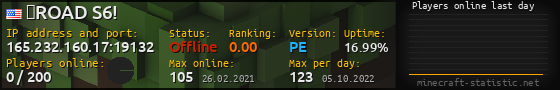 Userbar 560x90 with online players chart for server 165.232.160.17:19132