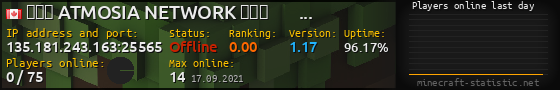 Userbar 560x90 with online players chart for server 135.181.243.163:25565