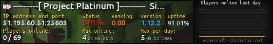 Userbar 560x90 with online players chart for server 51.195.60.51:25603