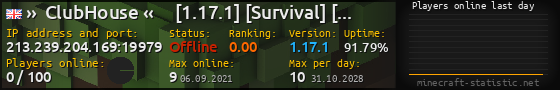 Userbar 560x90 with online players chart for server 213.239.204.169:19979