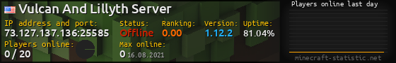 Userbar 560x90 with online players chart for server 73.127.137.136:25585