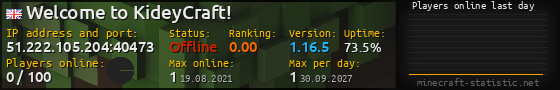 Userbar 560x90 with online players chart for server 51.222.105.204:40473