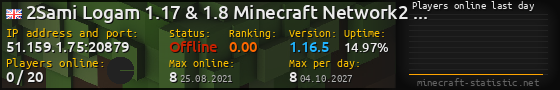 Userbar 560x90 with online players chart for server 51.159.1.75:20879