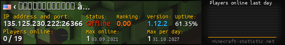 Userbar 560x90 with online players chart for server 135.125.230.222:26366