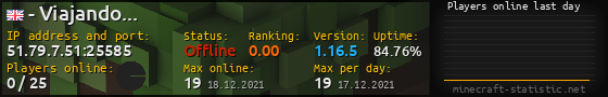 Userbar 560x90 with online players chart for server 51.79.7.51:25585