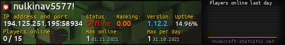 Userbar 560x90 with online players chart for server 194.125.251.195:58934