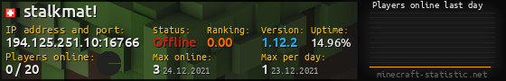 Userbar 560x90 with online players chart for server 194.125.251.10:16766