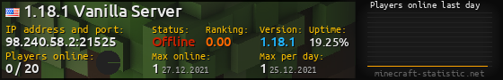 Userbar 560x90 with online players chart for server 98.240.58.2:21525