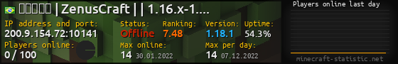 Userbar 560x90 with online players chart for server 200.9.154.72:10141