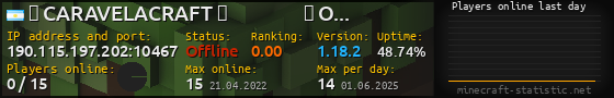 Userbar 560x90 with online players chart for server 190.115.197.202:10467