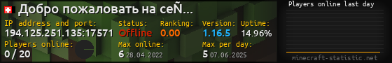 Userbar 560x90 with online players chart for server 194.125.251.135:17571