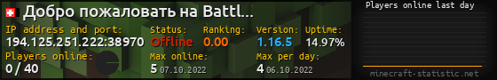 Userbar 560x90 with online players chart for server 194.125.251.222:38970