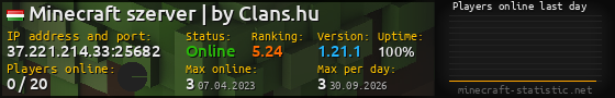 Userbar 560x90 with online players chart for server 37.221.214.33:25682