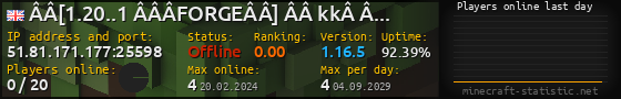 Userbar 560x90 with online players chart for server 51.81.171.177:25598