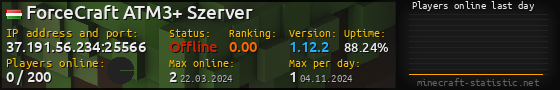 Userbar 560x90 with online players chart for server 37.191.56.234:25566